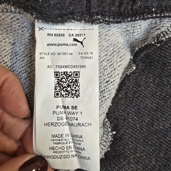 Puma Zipper Front Athletic Jacket Unisex Size Large Gym Streetwear Workout - Picture 7 of 8